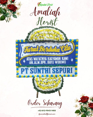 Papan Bunga Duka di Toba Samosir